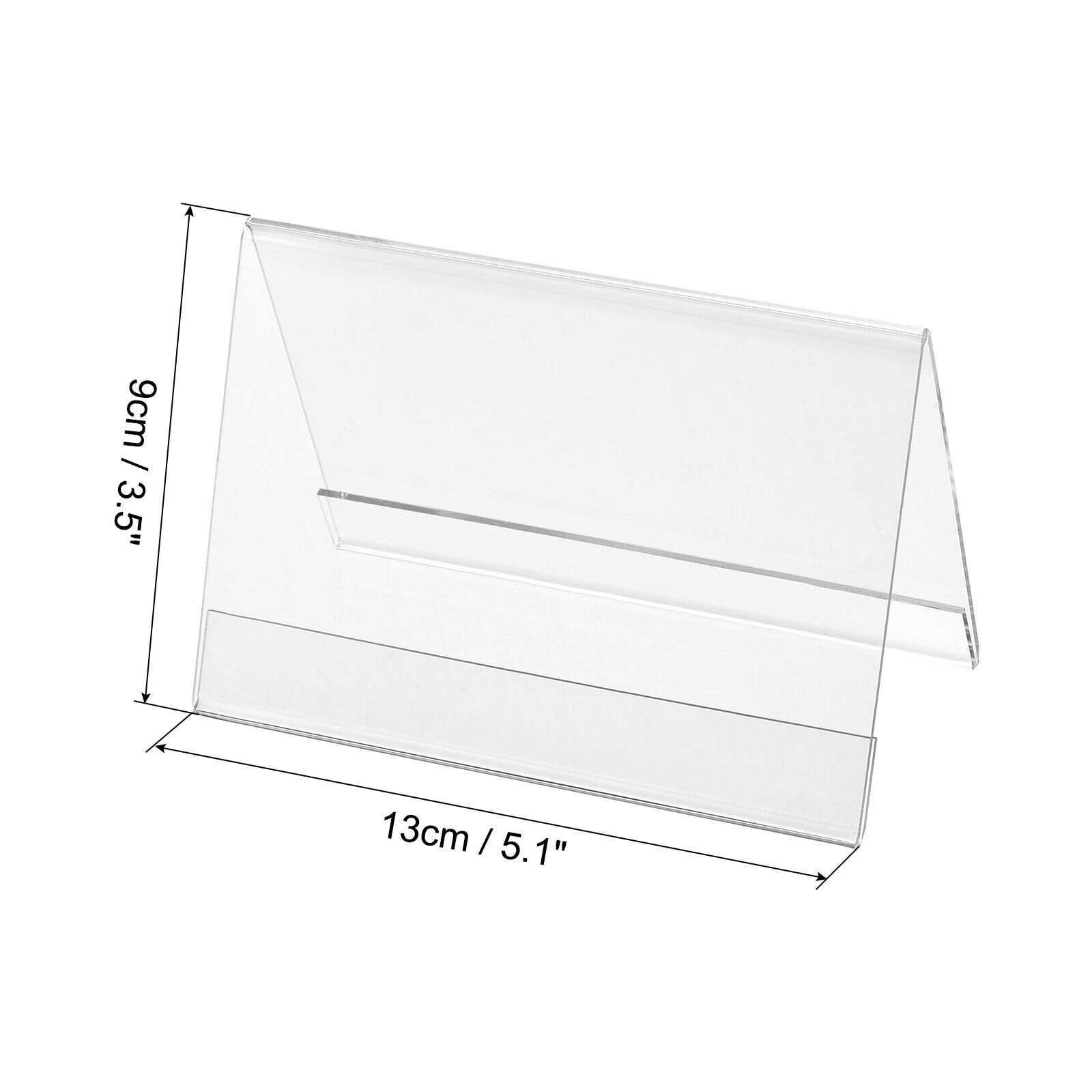 Custom Transparent Seating Assignments Acrylic Tent Name Plate Hot Bending Triangle Conference Card Holder
